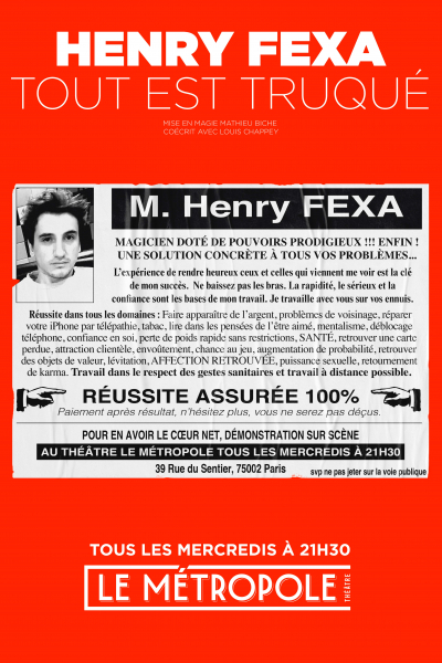 Henry Fexa dans Tout est truqué