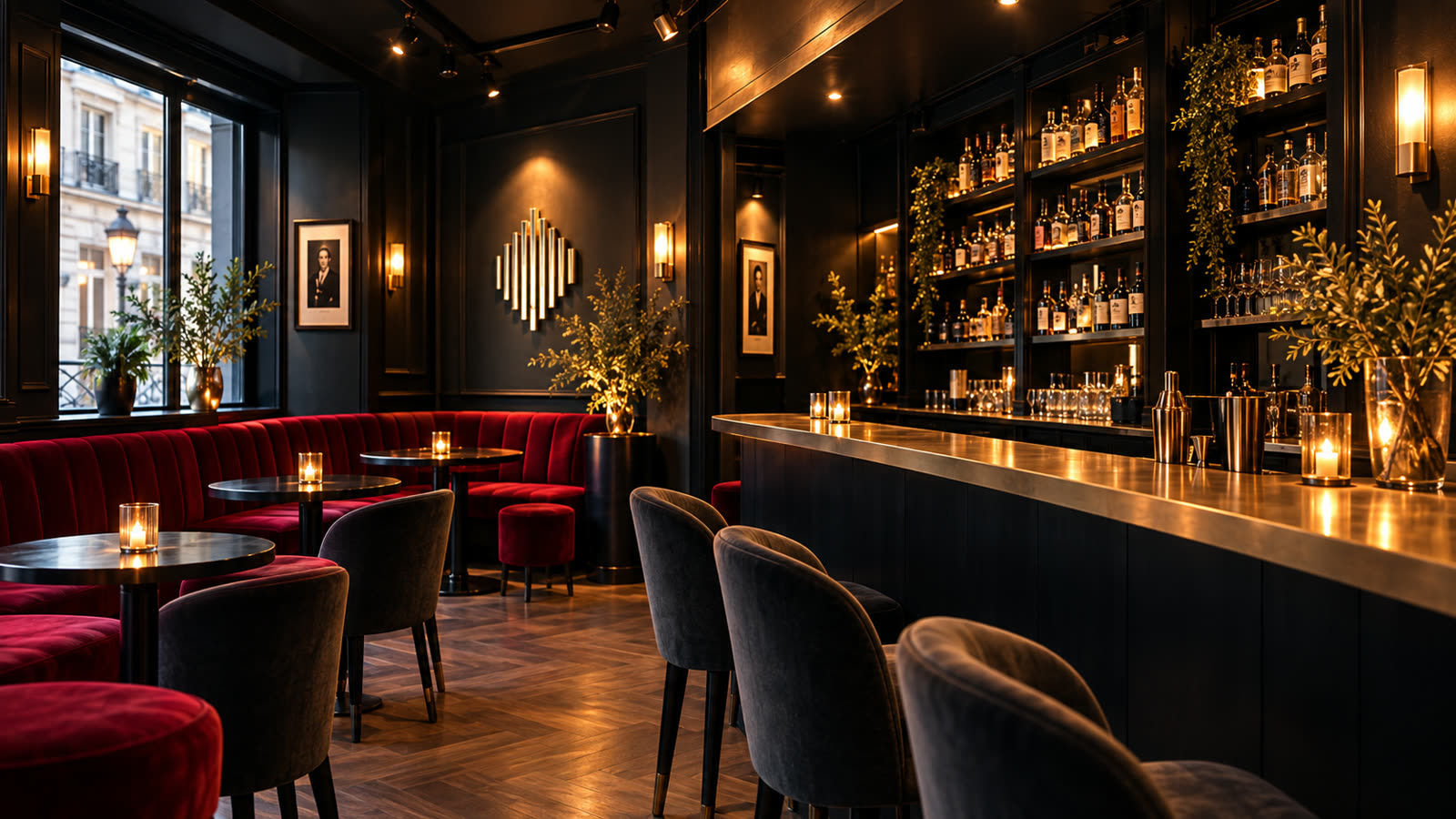The bar at Le Métropole
